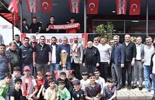 Samsunspor’un şampiyonluk kupası Tekkeköy’de