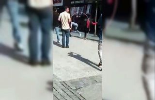 Şehrin ortasında birbirlerine girdiler