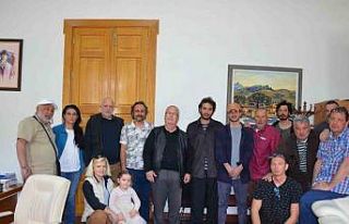 Sempozyum sanatçılarından, Himam’a ziyaret