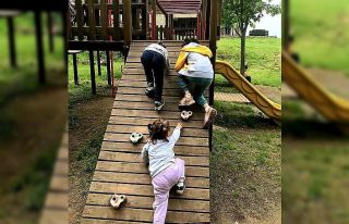 Sevgi evinde kalan çocuklar doğanın tadını çıkarttı