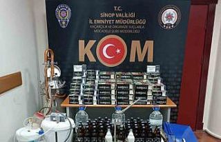 Sinop’ta sahte alkol ve kaçak sigara operasyonu