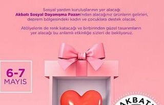 Sosyal Dayanışma Pazarı’nda depremzedelere destek...