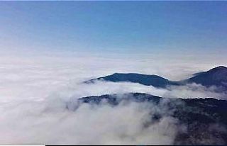 Spil bulutlarla kaplandı, görsel şölen oluştu