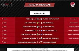 Süper Lig’de 36. haftanın fikstürü açıklandı