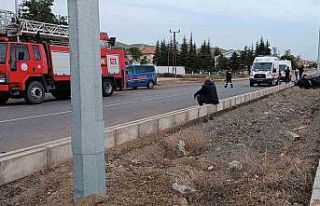 Takla atan otomobilde can verdi