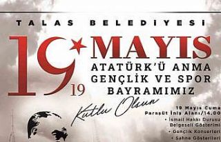 Talas’ta 19 Mayıs heyecanı