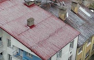 Tatvan’da dolu yağışı