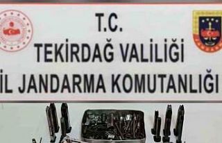 Tekirdağ’da silah operasyonu