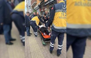 Temizlik aracı yayaya çarptı: 1 yaralı