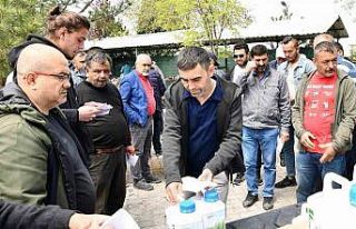 Tepebaşı’ndan çiftçilere sıvı gübre desteği