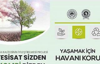 Tesisat vatandaştan, kombi belediyeden