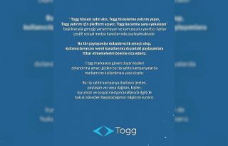 Togg’dan dolandırıcılık uyarısı