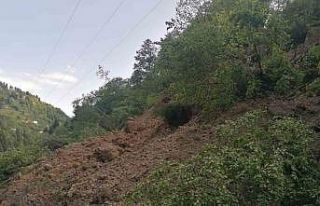 Trabzon’un Şalpazarı ilçesinde heyelan