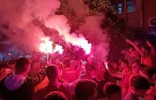 Türkeli’de Galatasaray taraftarları şampiyonluğu...