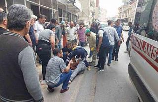 Üçüncü kattan düşen işçi ağır yaralandı