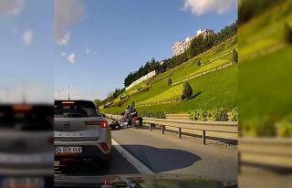 Ümraniye’de hatalı sollama kazaya neden oldu