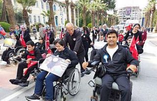 Umut çocuklarından farkındalık yürüyüşü