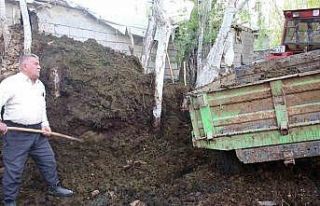 Üreticiler hayvan gübresiyle verimini arttırıyor