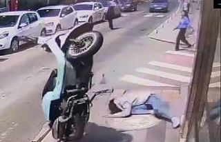 Yabancı uyruklu genç kazada yaralandı