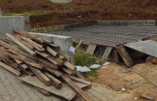 Yeni hastane önüne yapılan inşaat alanı mühürlendi