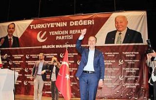 Yeniden Refah Partisi Genel Başkanı Fatih Erbakan...