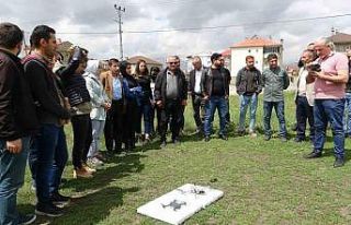 Yüksekova’da zirai mücadelede dron dönemi