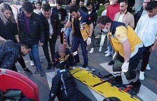 Zonguldak‘ta otomobil motorlu kuryeye çarptı