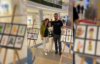 10 yaşındaki Mila’nın ilk resim sergisi