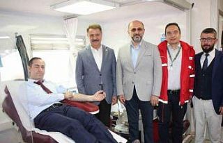 5555 ünite hedefli kan bağışı kampanyası bugün...