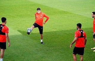A Milli Futbol Takımı, Letonya maçı hazırlıklarını...