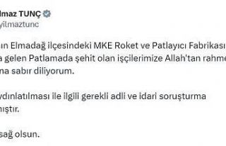 Adalet Bakanı Tunç: "MKE Roket ve Patlayıcı...