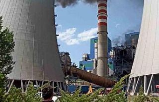 Afşin-Elbistan B termik santralindeki yangın kontrol...