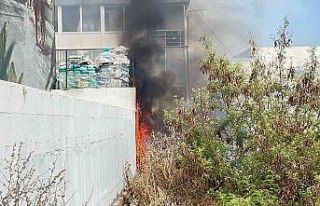 Alevler işletmelere sıçramadan söndürüldü