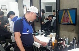 Altınova’da berberler denetlendi