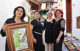 Amasya’da çini ustası kadınlar satışa çıkan...