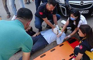 Aniden dönen otomobil kazaya neden oldu: 2 yaralı