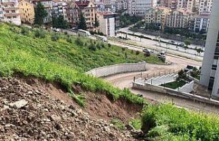 Ankara’da sağanak sonrası heyelan meydana geldi