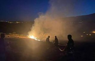 Antakya’da anız yangını