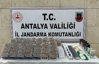 Antalya’da 7 bin 360 adet bandrolsüz içi dolu...