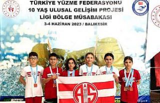 Antalyaspor’un minik kulaçları ilk ulusal yarışta...