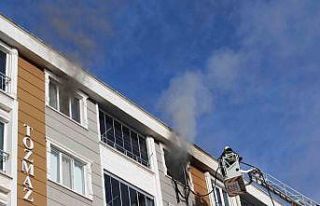 Apartmanda yangın paniği