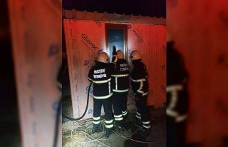 Arsuz’da konteyner yangını