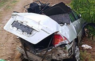 Aşırı yağmur kazaya neden oldu: 2 yaralı