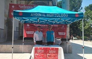 Aydın’da kurban bağış standı kuruldu