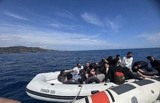 Ayvacık açıklarında 18 kaçak göçmen yakalandı