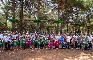 Babalar, çocuklarıyla kamp yaptı