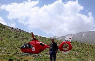 Bahçesaray kırsalında ayağı kırılan çoban...