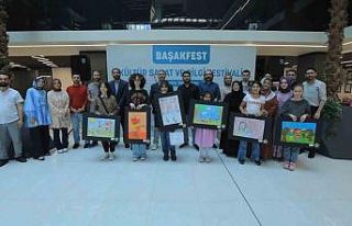 Başakşehirli çocuklar resim yarışmasında marifetlerini...