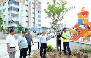 Başkan Çınar, yapımı süren yeni park alanını...