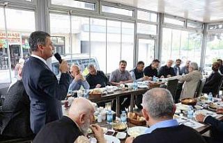 Başkan Şimşek esnafla kahvaltıda buluştu